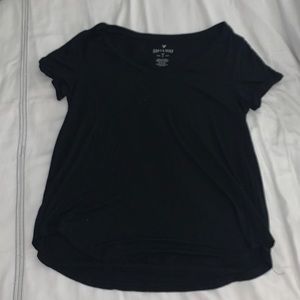American Eagle Soft & Sexy V-Neck Tee in Black